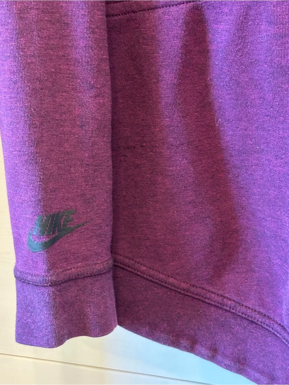 Long Nike Purple Wrap Hoodie